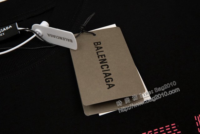 Balenciaga專櫃巴黎世家2023SS新款印花T恤 男女同款 tzy2648